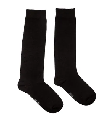 Produktbild von Damen Kniestrümpfe Einfarbig Neutrale Schwarz Größe 39-42