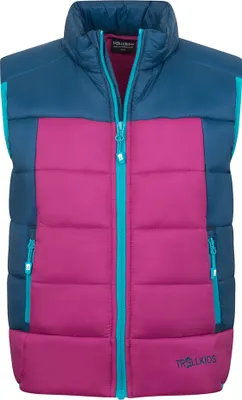 Produktbild von Trollkids Hardanger Weste Blau,Rosa 140 cm Blau,Rosa 140 cm