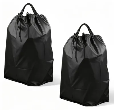 Produktbild von MidingChai Pfandflaschen Sammelbehälter Innentasche, 80L Tragetaschen für Flaschensammler, 230D Pfandflaschen Tasche mit Henkeln und Kordelzug, Kompatibel mit Flaschen Sammelbehälter, 2 Stück – Schwar