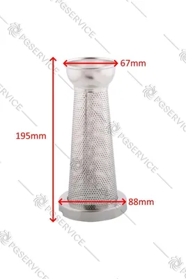 Image de Imperia, cône filtrant en acier inoxydable de 195 mm pour presse-tomates Testarossa 845 Patest