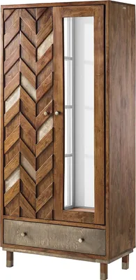 Produktbild von home24 Garderobenschrank - Akazie Massiv / Metall