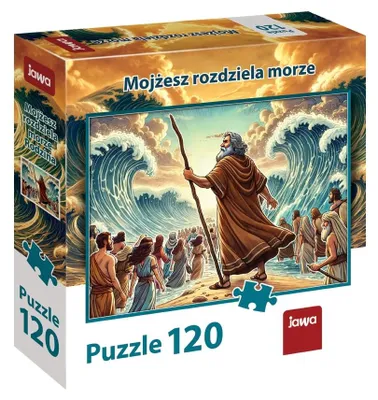 Produktbild von Puzzle 120 elementów. Mojżesz rozdziela morze