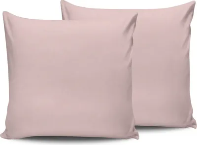 Produktbild von L'Essentiel Linge de Maison, Dusty Rose, Kissenbezug-Set (2-teilig) (DE), Staubige Rose, 100 % BAUMWOLLE RANFORCE, 80 x 80 cm