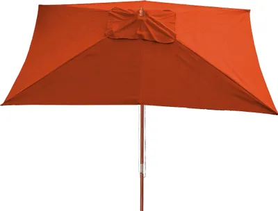 Produktbild von Sonnenschirm Lissabon, Gartenschirm Marktschirm, 3x4m Polyester/Holz 6kg  terracotta
