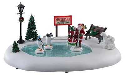 Productafbeelding van North pole skating rink b/o (4.5v) kerstfiguur LEMAX