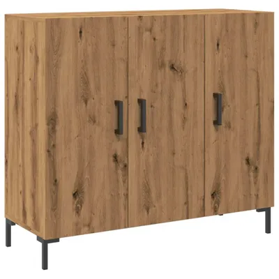 Immagine prodotto di Credenza Rovere Artigianale 90x34x80 cm in Legno Multistrato