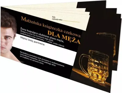 Obrázok produktu pre Manželská šeková knižka - pre manžela