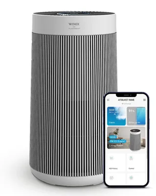 Zdjęcie produktu dla Oczyszczacz powietrza T800, kompatybilny z Amazon Alexa, do pomieszczeń do 120 m², wydajność CADR 390 m³/h, idealny dla alergików i osób palących