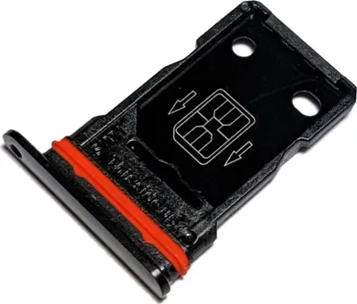 Produktbild von Dual Simkartenhalter für OnePlus 8 Pro (IN2020), Original Ersatzteil, Schwarz (Onyx Black)