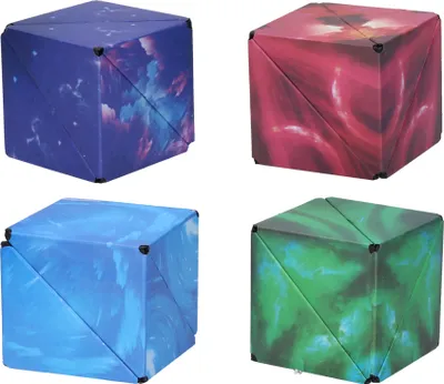 Produktbild von Klassischer Zauberwürfel 3D Geduldspiel 6 cm mehrfarbig mit bebilderter Anleitung