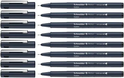 Obrázok produktu pre Schneider 50-197598 Schneider Pictus Fineliner-Set schwarz 8 St.