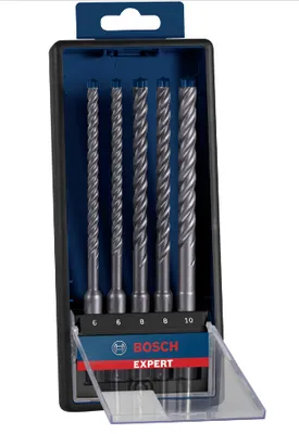 Obrázek produktu pro Sada karbidových čtyřbřitých vrtáků Bosch Expert, 5 ks