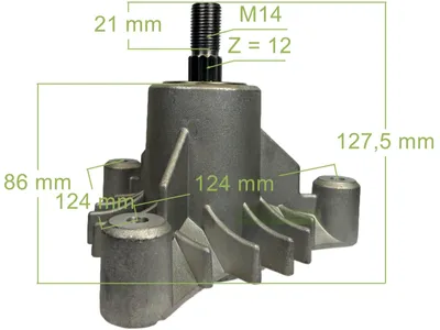 Produktbild von Messerspindel für AYP AYP8186A59 AYP8188A69 AYP8188A79 AYP8208A39 / 532 14 36-51