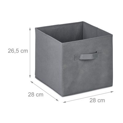 StickandShine Faltbox 5 Stück Faltboxen 28 x 28 x 28 cm faltbar mit Deckel  Aufbewahrungsbox in verschiedenen Farben (5er SET 28x28x28) 28cm