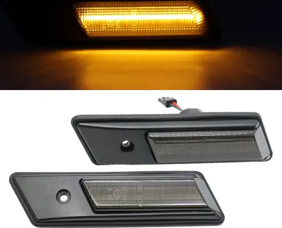 Produktbild von 2x LED Seitenblinker Blinker in Schwarz SET für BMW E32 E34 E36