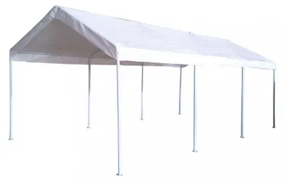 Immagine prodotto di Gazebo Auto 3x6 m in Acciaio Bianco