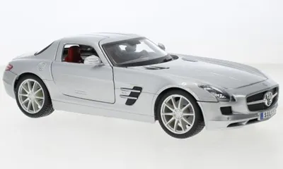 Produktbild von Maisto MAI31389SILVER - 1/18 - Mercedes SLS AMG (C197), silber, 2010 - Neu
