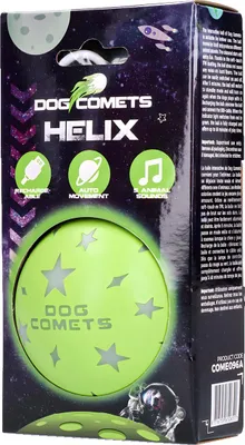 Image de Dog Comets COME096A, chien, jouet interactif, vert, à mâcher, pile, 90 mm