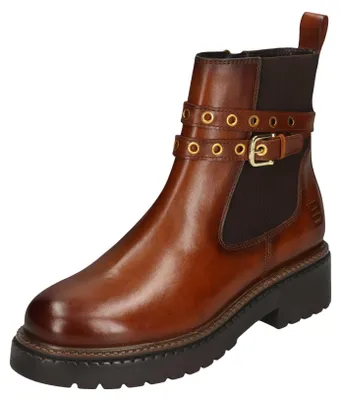 Produktbild von Bagatt Stiefelette - Cognac / Dunkelbraun Leder