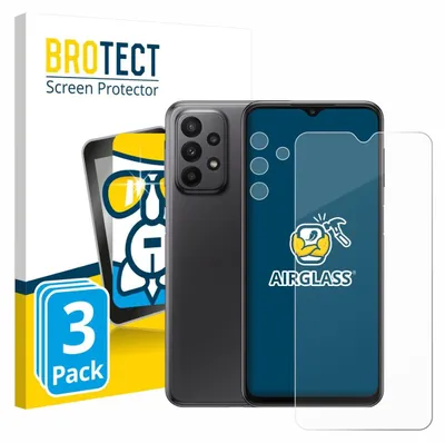 Produktbild von 3x BROTECT Schutzglas für Samsung Galaxy A23 5G (Display+Kamera) Schutzfolie Panzer Folie Glas Display Schutz klar