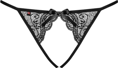 Immagine prodotto di OBSESSIVE Miamor Panty Crotchless Open Bottom Nero L/XL