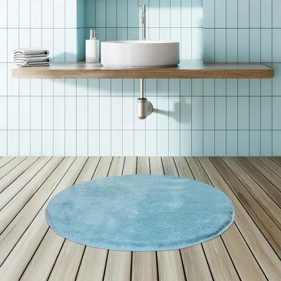 Produktbild von Bosdela Badezimmerteppich Set - Ø90 cmTurquoise