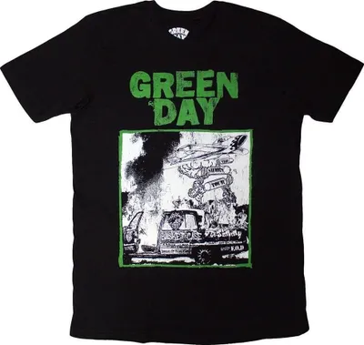 Zdjęcie produktu dla Green Day Riot Trio Black S Koszulka