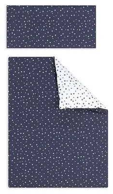 Produktbild von Interbaby - Set 3 Stk. Für Kinderbett 60X120 (Steppdecke, Nestchen und Kissen) - Mod. Universo - Marineblau