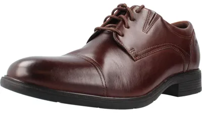 Productafbeelding van CLARKS Steadwell, veterschoen voor heren, donkerbruin leer, maat 7.5