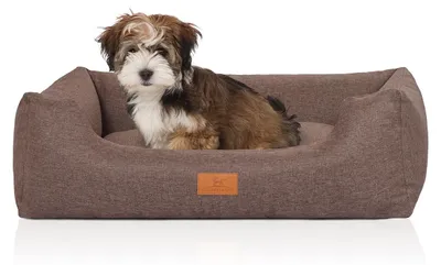Produktbild von Knuffelwuff Lotte Hundebett Velours S 70 x 50 cm Graubraun
