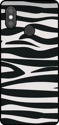 Immagine prodotto di Smartphonica Custodia per telefono adatta a Xiaomi Mi 8 SE con stampa zebrata - Custodia posteriore in TPU con design zebrato - Nero Bianco