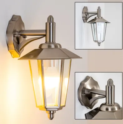 Produktbild von Vado »Vado« Außenwandlampe abwärts aus Metall u. Glas in Edelstahl