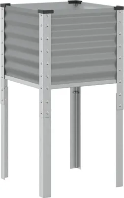 Zdjęcie produktu dla vidaXL Sadzarka szara 45x45x88 cm stalowa