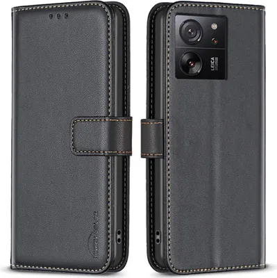 Produktbild von Xiaomi 13T / 13T Pro Hülle - BINFEN Klapphülle - Schwarz