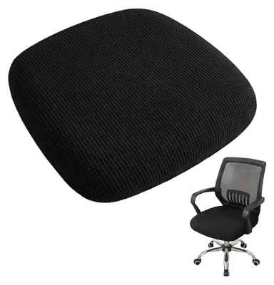 Stretch-Bürostuhlbezug 45-48 cm, schwarz, Sitzfläche