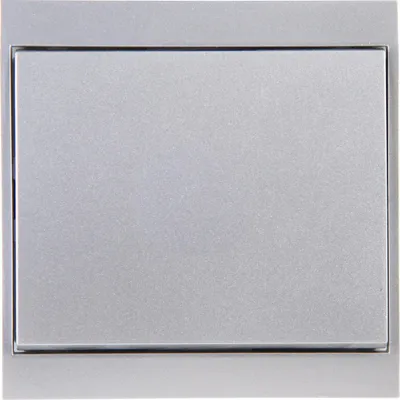 Produktbild von Kopp Malta SILBER Schalterprogramm, Steckdose, Schalter, Rahmen, etc. Kreuzschalter