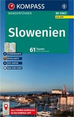 Image de KOMPASS Wanderführer Slowenien, 61 Touren mit Extra-Tourenkarte