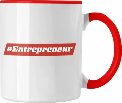 Produktbild von Trendation - Entrepreneur Tasse Entrepreneurship Geschenk Spruch Motivation (Rot)