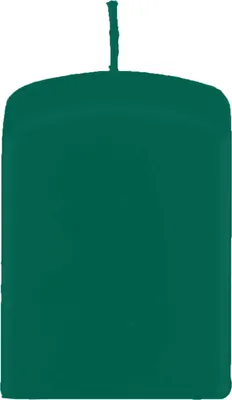 Produktbild von Quader Kerzen, Quadratische Kerzen Dunkelgrün 60 x Ø 60/60 mm, 4 Stück