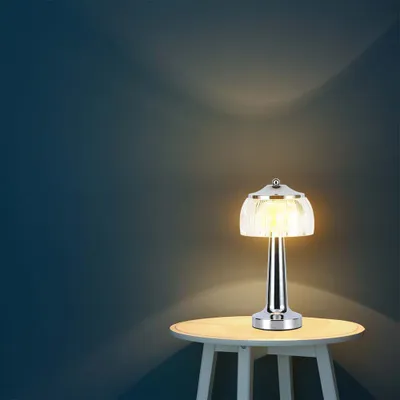 Immagine prodotto di Lampade da tavolo ricaricabili - Cromo - IP20 - 1W - 55 lumen - 3IN1