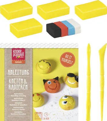 Produktbild von KNORR prandell Bastelset Kneten & Radieren Be Happy
