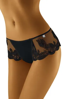 Produktbild von Wolbar wb405 damen shorts unterhose normaler bund unterwäsche, schwarz, l