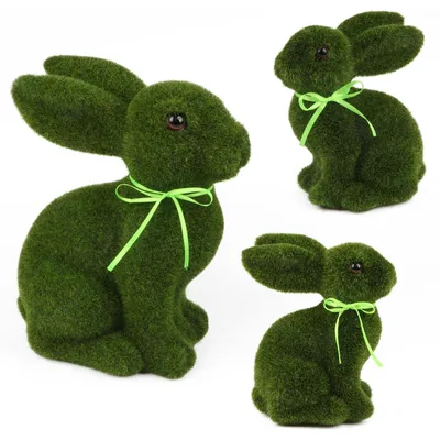 Immagine prodotto di Solidchoice - Set di 3 coniglietti di Pasqua decorativi