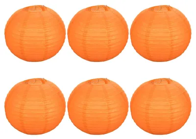 Zdjęcie produktu dla Solidchoice - Zestaw 6 papierowych lampionów do dekoracji i na imprezy