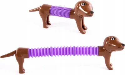 Produktbild von Pop Tube Hund Sensorisches Spielzeug Dehnbar Anti-Stress Röhre Figur Kinder Gadget