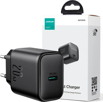 Immagine prodotto di Joyroom Jr-Tcf20 Caricatore di rete Usb-C Pd 20W - Nero