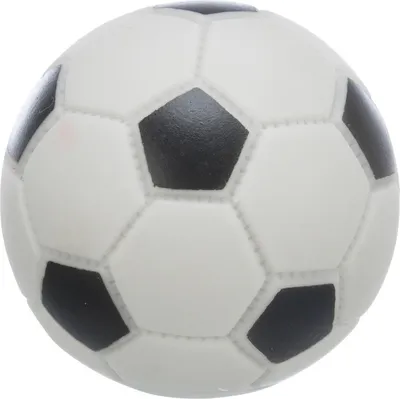 Produktbild von TRIXIE Fußball für Hunde, Hund, Kugellager, Schwarz, Weiß, Vinyl, 6 cm