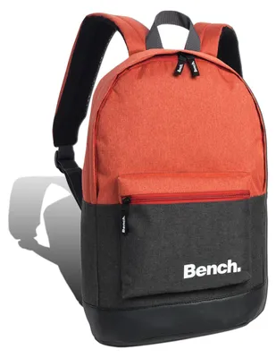Imagen del producto de Mochila escolar Bench, color gris oscuro y marrón óxido. Dimensiones: 31x42x20. Modelo: D2ORI301O