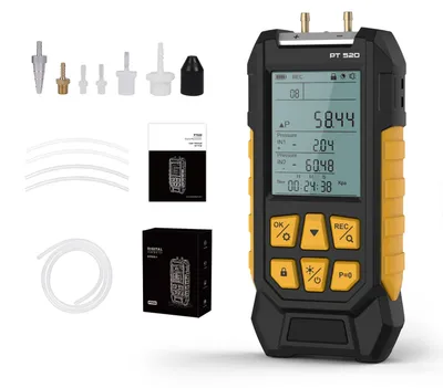 Digitale Manometer -100–200 kPa, 0,01 Auflösung, 11 Einheiten