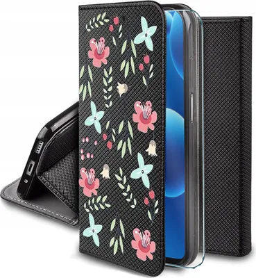 Imagen del producto de Funda para Samsung A26 5G con imanes, diseños variados, tipo cartera, y protector de pantalla de vidrio templado 9H